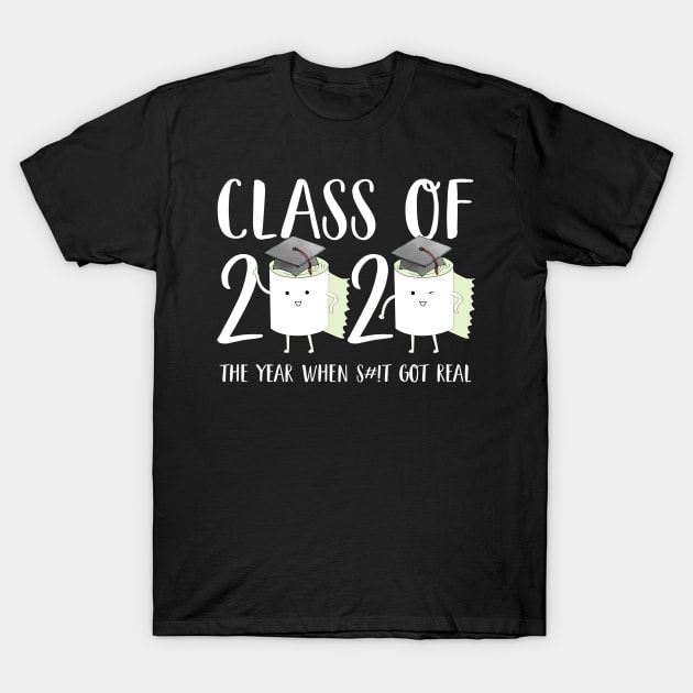 Class of 2020 Toilet Paper Quarantined Virus Gift T-Shirt by cruztdk5